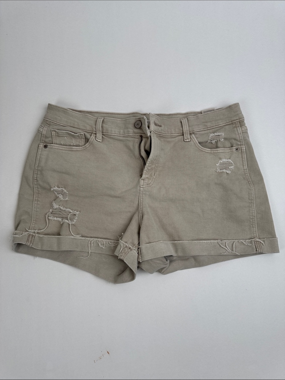 Old Navy Women’s Distressed Roll-Hem Shorts